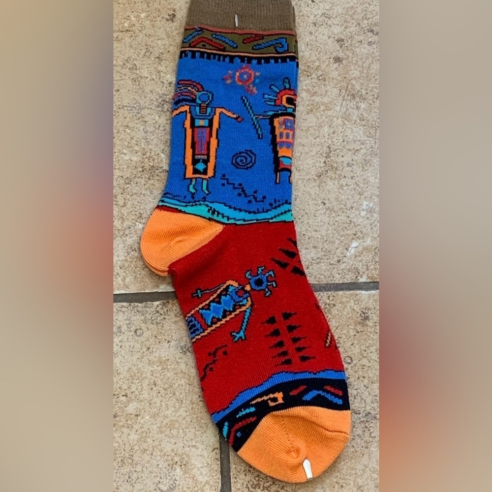 Polar Socks line by Polar Graphics Southwest Motif Bright Colors Unisex Socks